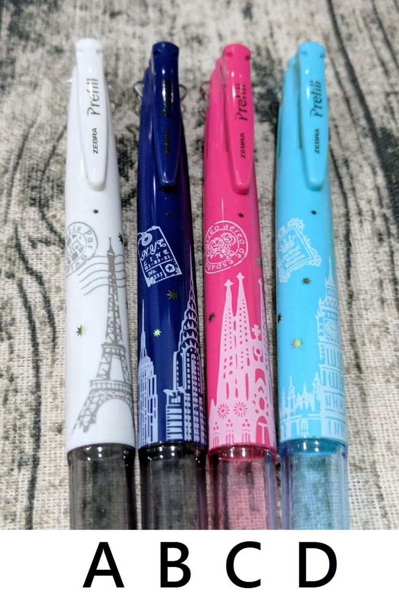 1x 4in1 ZEBRA Prefill Pen Japan City Edition Paris Big Ben Multi