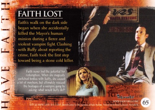 2007 INKWORKS BUFFY VAMPIRE SLAYER 10TH ANNIVERSARY PICK-A-CARD 1-90 BASE CARDS - Picture 131 of 181