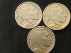 1926 P - 1927 P - 1928 P FULL DATE ORIG. CIRC BUFFALO NICKEL ALL 3 COINS 1 PRICE — photo 1