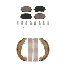 Front Rear Ceramic Brake Pads And Drum Shoes Kit For Toyota Corolla KCN-100455