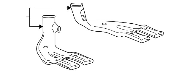 Genuine Gm Passenger Side Floor Rear Air Outlet Duct 84199485