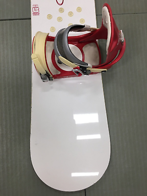 Vintage BURTON FL Project 157cm White Snowboard w/ Red Vintage BURTON FL Project 157cm White Snowboard w/ Red
