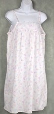Vtg Sleeveless Nightgown Robe Multi Color Flowers Size Medium