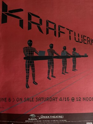 KRAFTWERK 2005 live tour LOS angeles newspaper promo poster