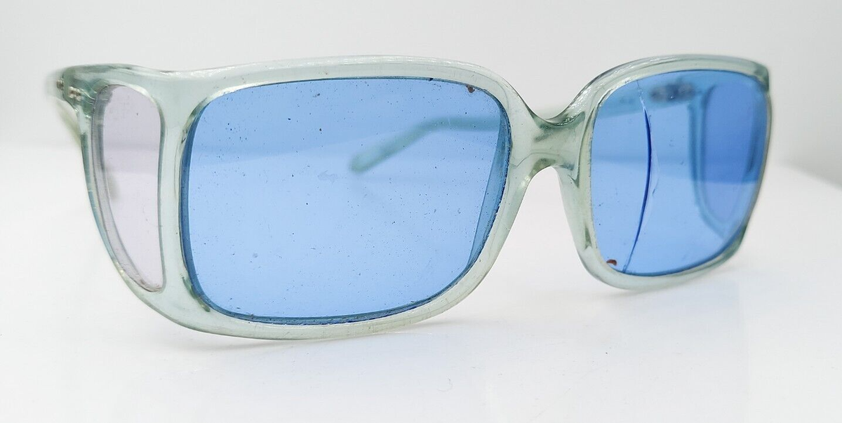 Vintage Green Square Sunglasses France FRAMES ONLY | eBay display picture 2