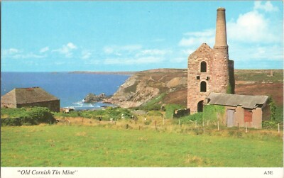Postcard. Old Cornish Tin Mine.