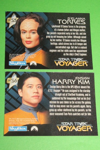 1995 STAR TREK VOYAGER SEASON 1 SERIES 1 SPECTRA FOIL CREW INSERT CARD SET S1-S9 - Picture 14 of 16