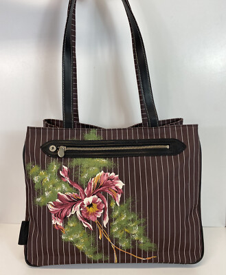 Vtg Jean Paul Gaultier Burgundy Floral Print Shoulder Bag | eBay