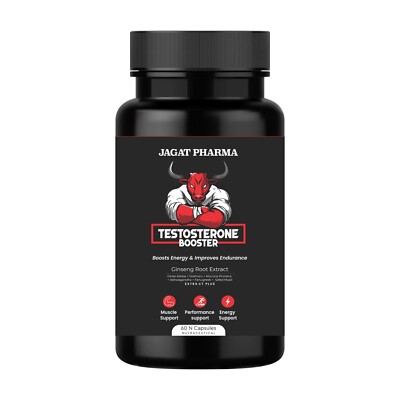 6x Testosterone booster- 60 Caps Strongest Muscle Mass Gainer & Stamina Booster