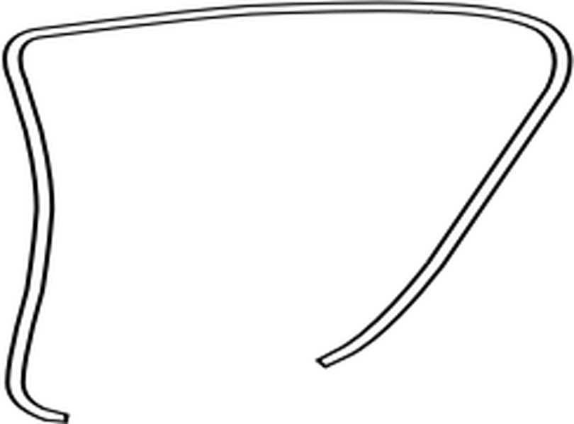 6233230190 Toyota Weatherstrip, rear door opening trim, lh 6233230190