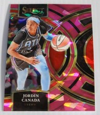 2024 Panini Select WNBA - Premier Level Pink Ice Prizm #198 Jordin Canada