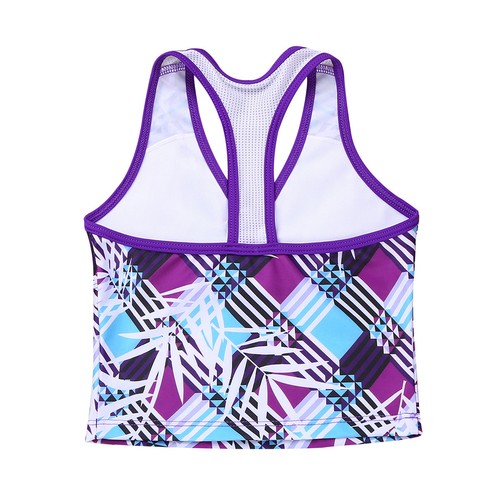 Girls Tankini Swimsuit Swimwear Bathing Suit Beachwear Children Tops+Bottoms Set - Picture 6 of 32
