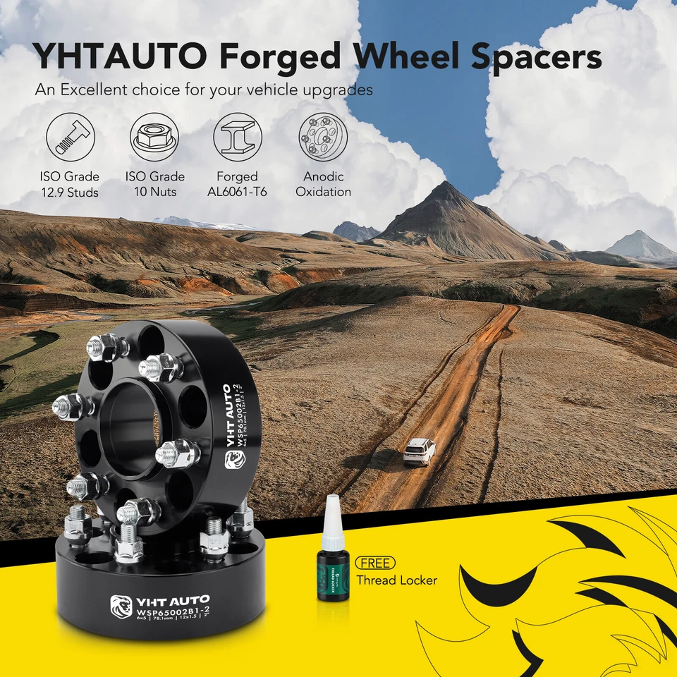 2 прокладки для колес 6x5 дюймов M12x1,5 шпильки 78,1 мм 2 дюйма для Chevrolet SSR GMC Envoy Buick - Изображение 2 из 4