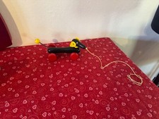 BRIO World 30332, Pull Along DACHSHUND Wiener Dog 7" Wooden Toddler Pull Toy