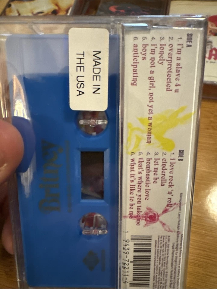Britney Spears Britney Blue Cassette I'M SLAVE 4U Sealed - Image 2 of 4