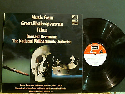 BERNARD HERRMANN Music From Great Shakespearean Flims   LP     Lovely copy!