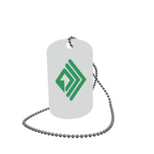 Dog Tag Flag Gradview City Missouri Dog Tag Aluminium 30 x 50mm