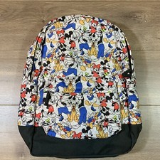 18  Authentic Disney Mickey Mouse and Friends Color All Over Print Backpack Bag