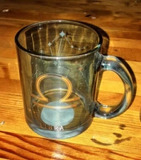 New Glass Zodiac Mug — Libra 