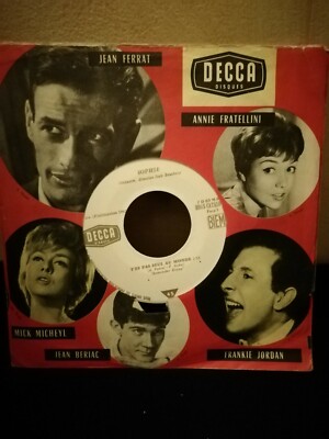 Vinyl 45trs von ''Sophie'' Du bist nicht allein auf der Welt +1 Jukebox Decca 7D 63 M914