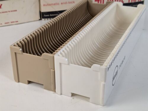 ANSCO & SEARS Lot of 16 GAF TDC Style 40 Capacity Auto End-Lock Slide Trays - Picture 3 of 7
