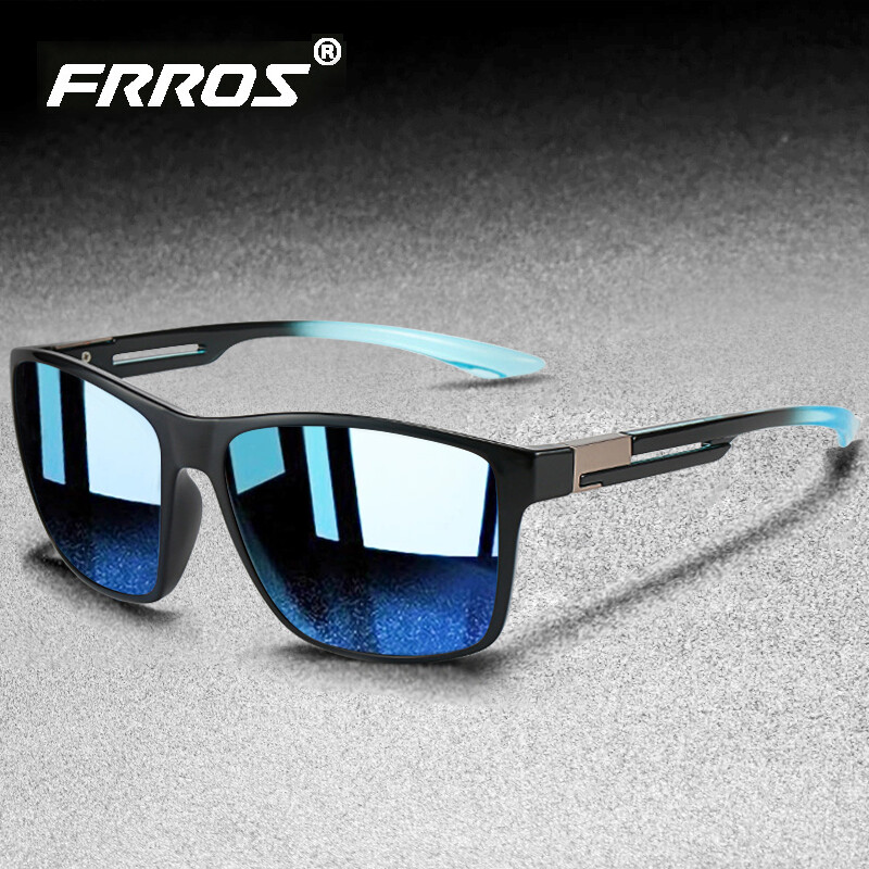 FRROS Polarized Sports Sunglasses Men Women Driving Fishing Square Sun