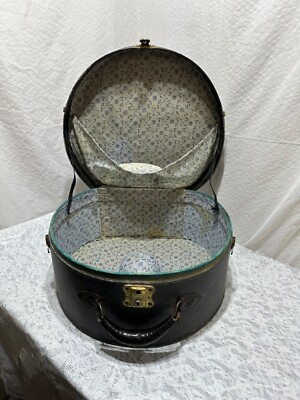 Carrying Hat Box Suitcase COTRUNKAGE Piece Vintage Luggage Set TSA