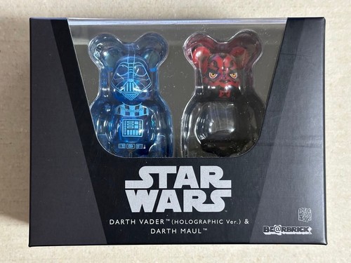 MEDICOM TOY BEARBRICK BE@RBRICK Star Wars Darth Vader Holo & Darth maul BOX 100%