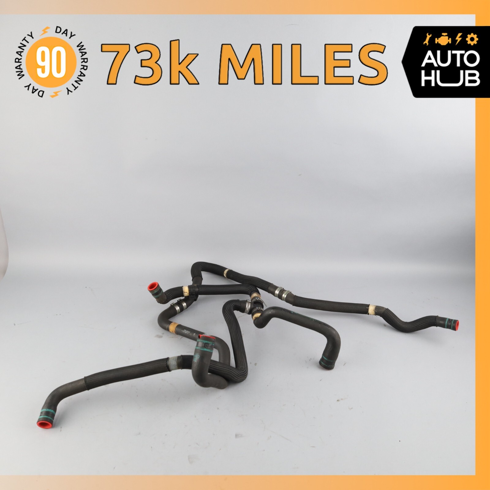 17-22 Maserati Levante M161 3.0L Engine Radiator Coolant Hose Pipe Set OEM 73k