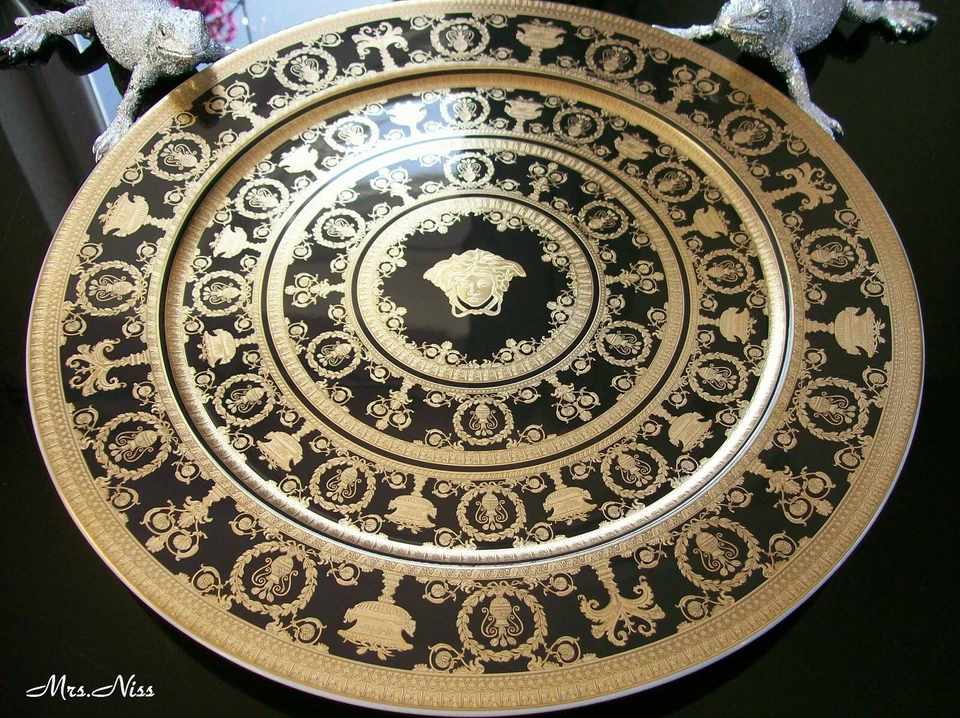 Rosenthal Versace I Love Baroque Noir Brillant 1 x Platzteller 33 cm 1 A NEUWARE