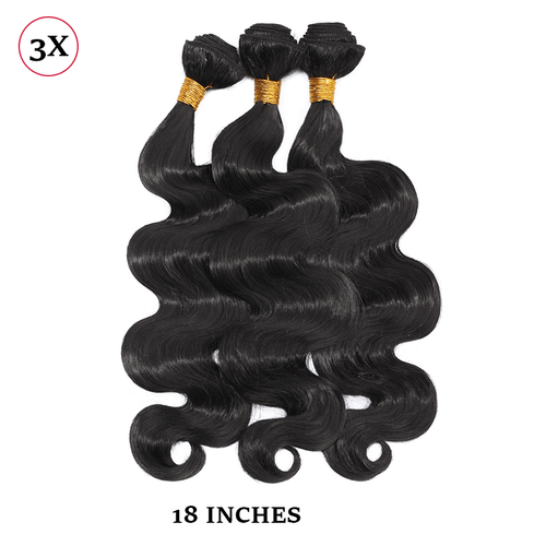 Brazilian Body Wave 100% Soft Hair Piece 3 Bundles 300g As Human Hair Extensions - Picture 22 of 27