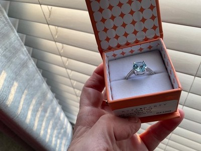 Ryze Party Icebreaker CZ Classic Ring 925 Sterling Silver White Frost Size 8