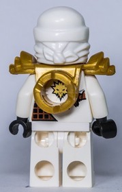 LEGO&reg; Ninjago Minifigure Ninja Zane ZX with Armor from Set 9449 9445 9440 - njo031