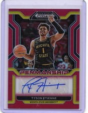 2022 Prizm Draft Picks Tyson Etienne College Penmanship Prizms Green