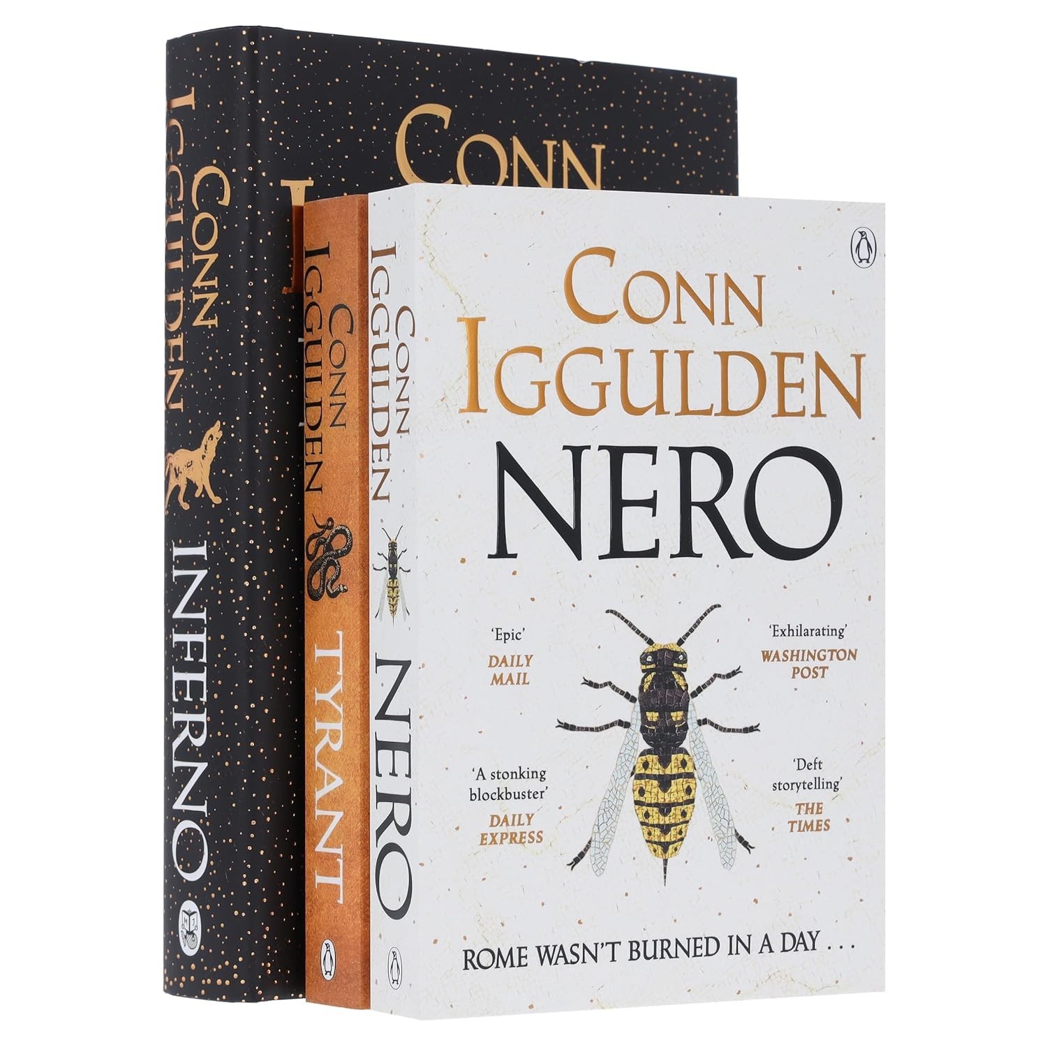 Nero Series by Conn Iggulden 3 Books Collection Set Inferno(HB),Tyrant,Nero