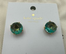 Kate Spade Blue/Green Diamond Stud Earrings