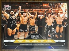 2025 Topps Now WWE #132 Reed Lesnar Breakker Logan Paul McIntyre BLACK 10/10