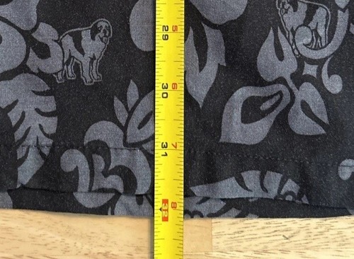 Big Dogs Short Sleeve Button Down Shirt Hawaiian Black Bottles Men's Size 1X/2X - Picture 8 of 13