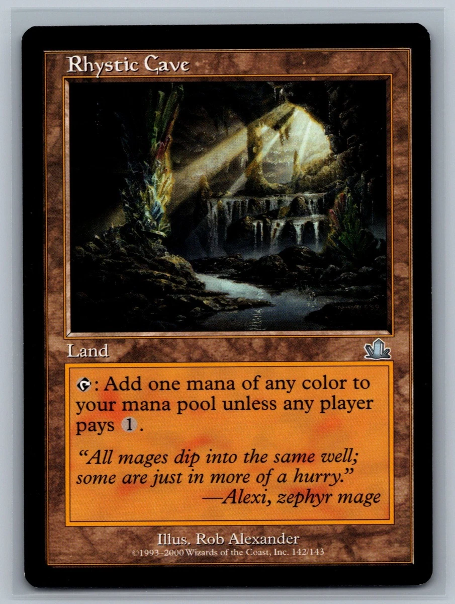 Magic: The Gathering – Rhystic Cave (Caverna Ristica) – Prophecy, Uncommon, Carta Singola (PCY), Terra Con Effetto