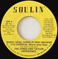 The Jones And Taylor Experience - Mardi Gras, Down In New Orleans It's Carnival
