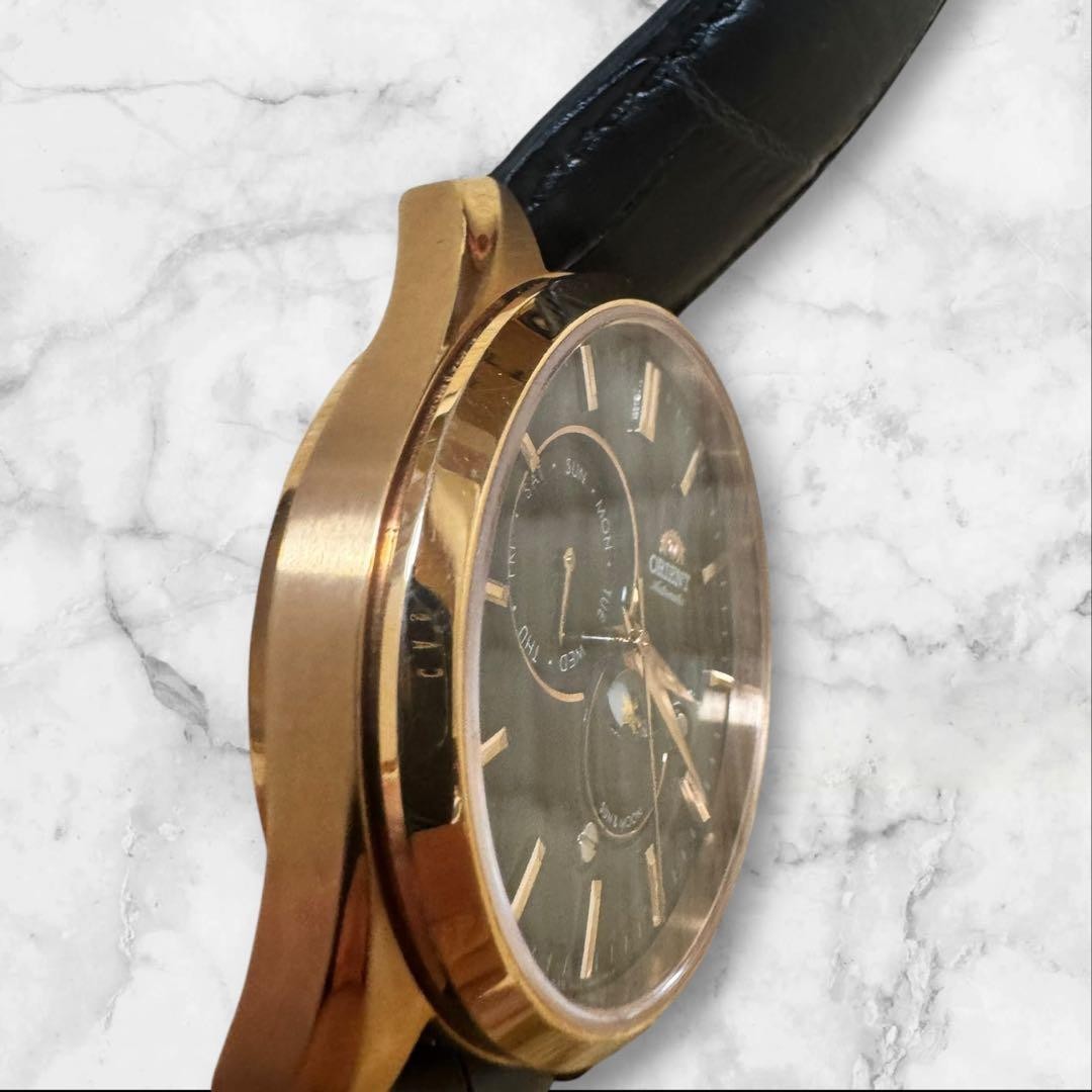 Condition ORIENT Automatic Wristwatch Black Sun M… - image 11