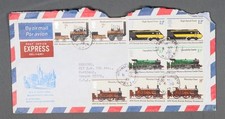 MayfairStamps Great Britain 1975 Train Locomotive Combo to Portland OR Air Mail
