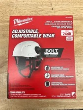 NEW (open box) Milwaukee BOLT 24dB PPE Ear Muffs, hard hat accessory