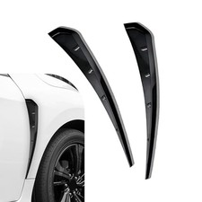 2PCS Car Fender Side Vents, ABS Air Wing Vent Trim Sticker, Fender Decoration