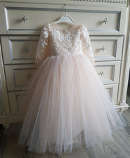 Girls wedding dress, flower girl dress, flower girl dress tulle, party dress