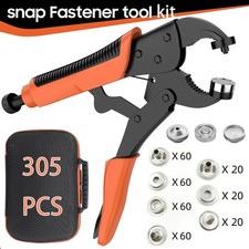 Heavy Duty Snap Fastener Tool Kit Boat Cover Metal Snaps Canvas Sewing Tarps US