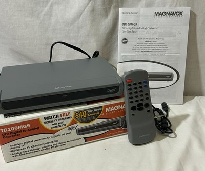 Magnavox DTV Digital to Analog Converter TB100MG9 NEW - open box w/remote