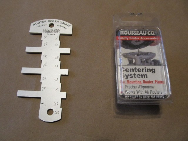 LEICHTUNG ROUTER DEPTH GAUGE & ROUSSEAU ROUTER CENTERING SYSTEM #39-0416