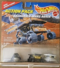1996 Mattel Hot Wheels Action Pack JPL Sojourner Mars Rover Sealed   