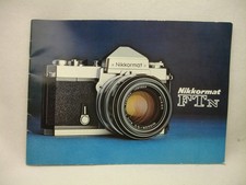Nikon - Nikkormat FTn - 35mm SLR Camera - Vintage Brochure - Booklet